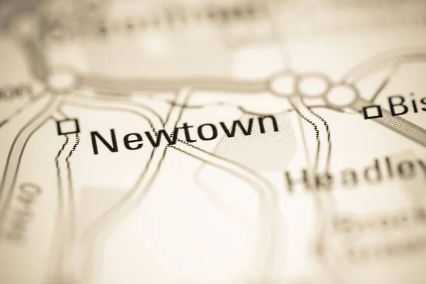 Newtown Verenigd Koninkrijk Aardrijkskundekaart — Stockfoto