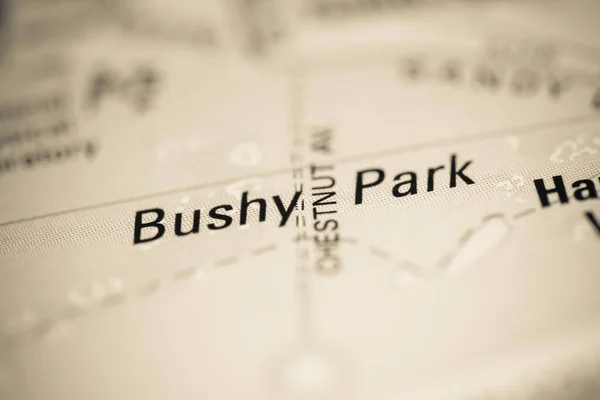 Bushy Park on a map of the United Kingdom