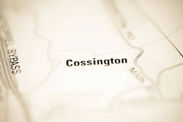 Cossington Mapa Geográfico Reino Unido — Fotografia de Stock