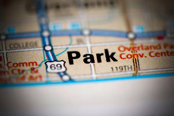 Parque Mapa Geográfico — Foto de Stock