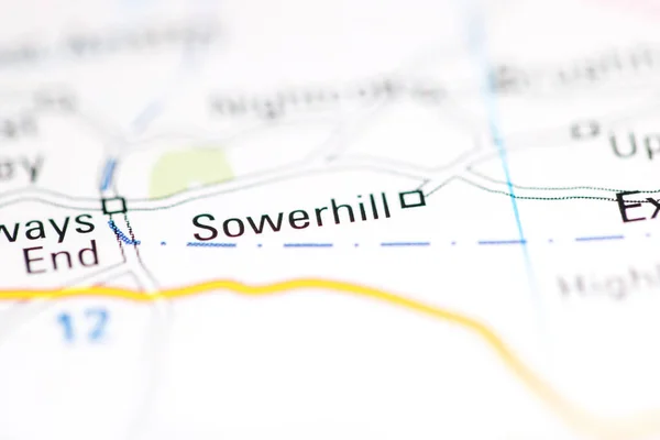 Sowerhill Reino Unido Mapa Geográfico —  Fotos de Stock