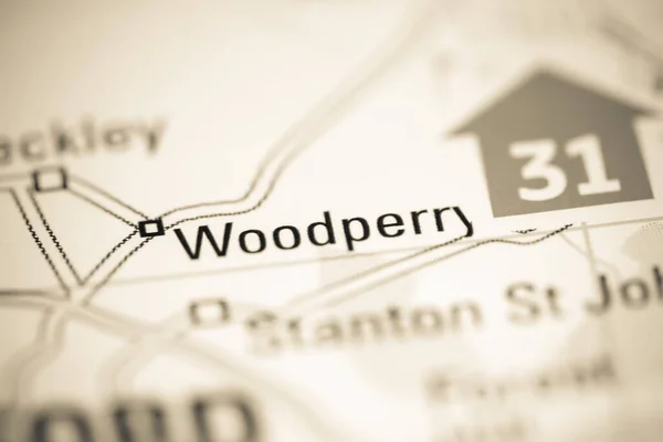Woodperry Reino Unido Sobre Mapa Geografia — Fotografia de Stock