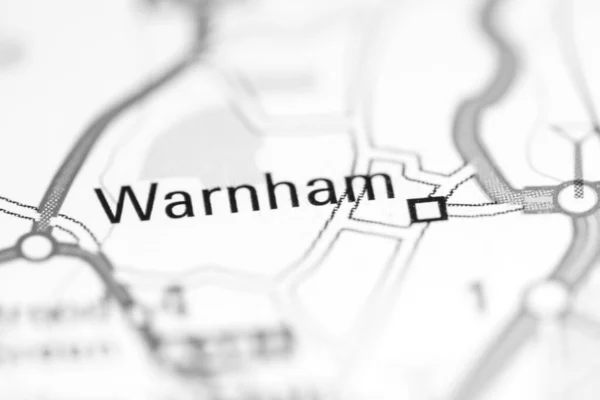 Warnham Großbritannien Auf Einer Geografischen Karte — Stockfoto