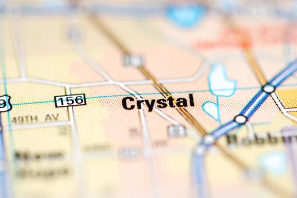 Cristal Mapa Geográfico — Foto de Stock