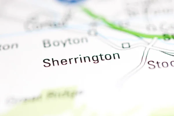 シェリントンだ 地理地図上のイギリス — ストック写真