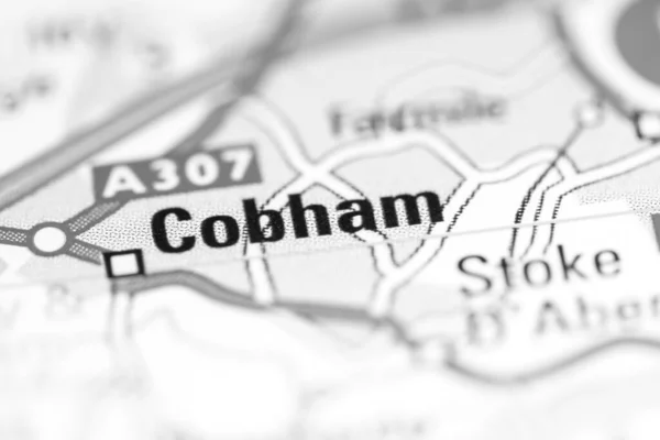 Cobham Regno Unito Una Carta Geografica — Foto Stock