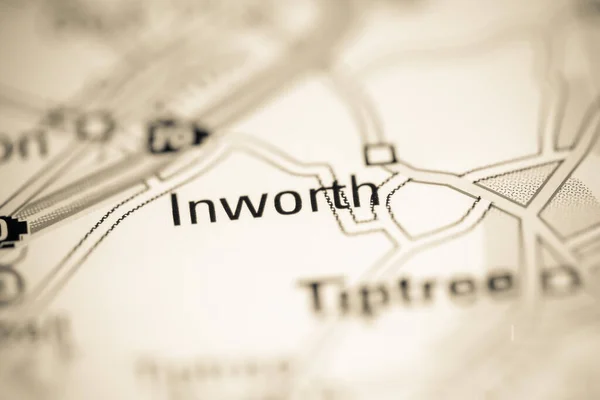 Inworth Reino Unido Sobre Mapa Geografia — Fotografia de Stock