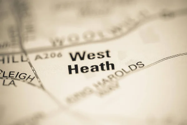 West Heath Карті Сполученого Королівства — стокове фото