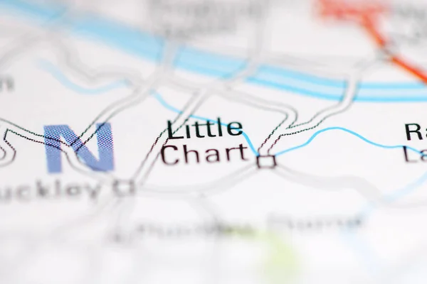 小さなチャート 地理地図上のイギリス — ストック写真