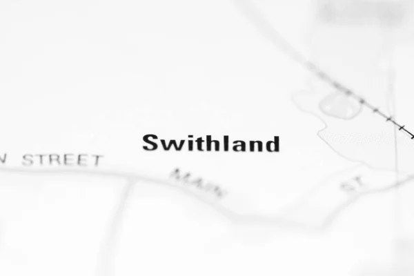 イギリスの地理地図上のスイス — ストック写真