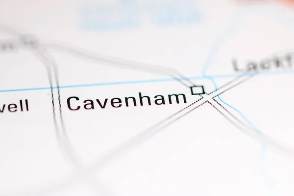 Кавенгам Велика Британія Географічній Карті — стокове фото