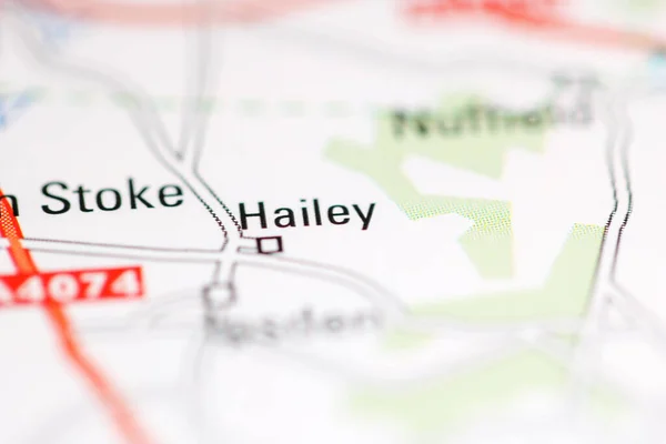 ヘイリー 地理地図上のイギリス — ストック写真