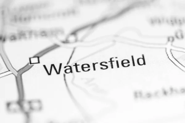 Watersfield Reino Unido Sobre Mapa Geografia — Fotografia de Stock