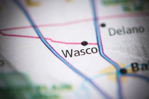 Wasco Usa Földrajzi Térképén — Stock Fotó