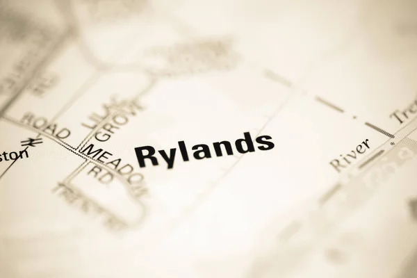 Rylands Γεωγραφικό Χάρτη Του Ηνωμένου Βασιλείου — Φωτογραφία Αρχείου