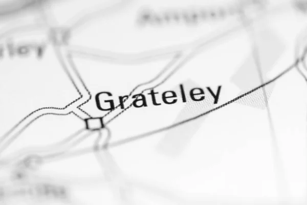 Grateley Reino Unido Sobre Mapa Geografia — Fotografia de Stock