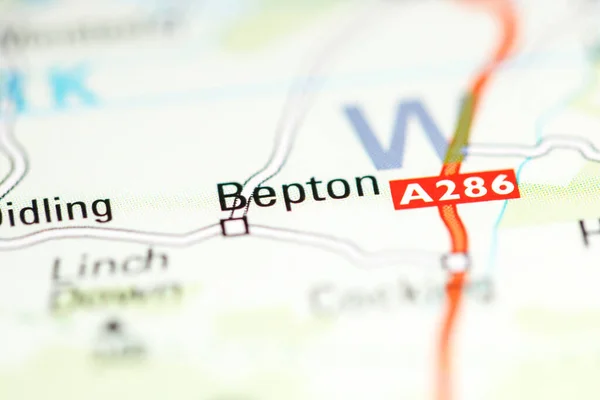 Bepton Reino Unido Sobre Mapa Geografia — Fotografia de Stock