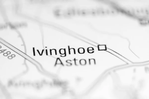 アイヴォー アストン 地理地図上のイギリス — ストック写真