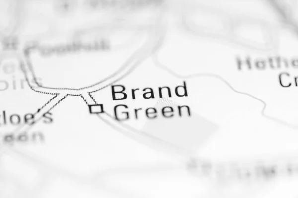 Brand Green. United Kingdom on a geography map