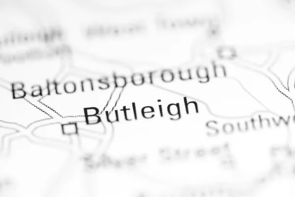 Butleigh. United Kingdom on a geography map
