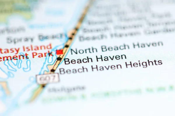 Beach Haven Nueva Jersey Eeuu Mapa Geográfico — Foto de Stock