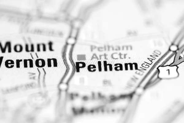 Pelham Mapie Geograficznej Usa — Zdjęcie stockowe