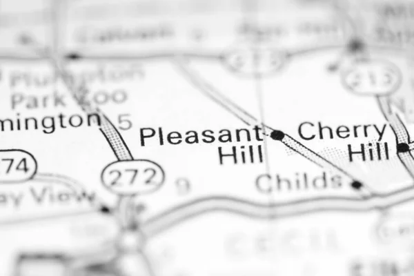 プレザントヒル メリーランド州 地理地図上のアメリカ — ストック写真