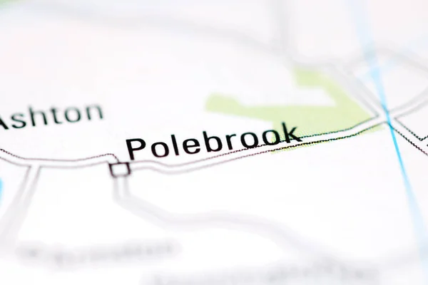 Polebrook Geografické Mapě Velké Británie — Stock fotografie