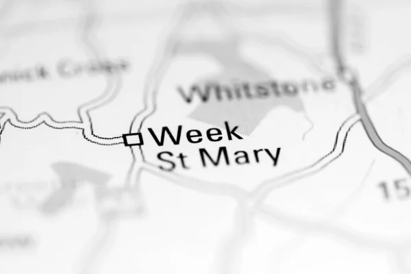 聖マリア週間 地理地図上のイギリス — ストック写真