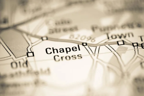 チャペル クロス 地理地図上のイギリス — ストック写真