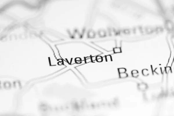 ラバートンだ 地理地図上のイギリス — ストック写真