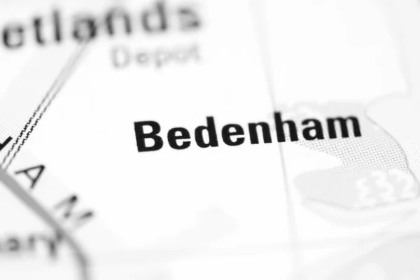 Bedenham Una Mappa Geografica Del Regno Unito — Foto Stock