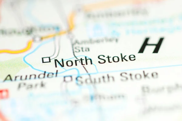 North Stoke Reino Unido Mapa Geográfico —  Fotos de Stock