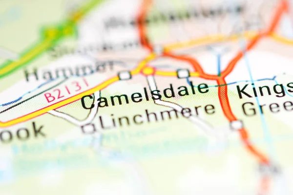 Camelsdale. United Kingdom on a geography map