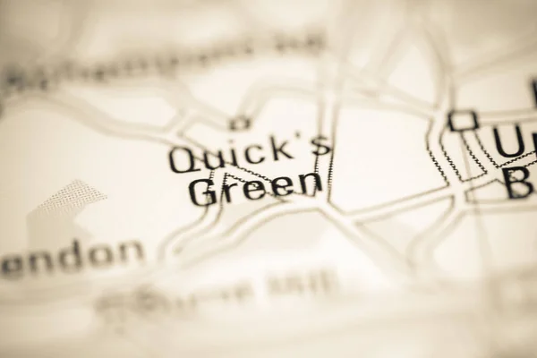 Швидко Зелений Велика Британія Географічній Карті — стокове фото