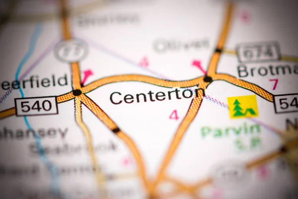 Centertonban New Jersey Ben Usa Egy Földrajzi Térképen — Stock Fotó