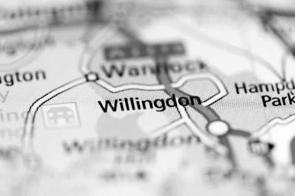Γουίλινγκτον Ηνωμένο Βασίλειο Χάρτη Γεωγραφίας — Φωτογραφία Αρχείου