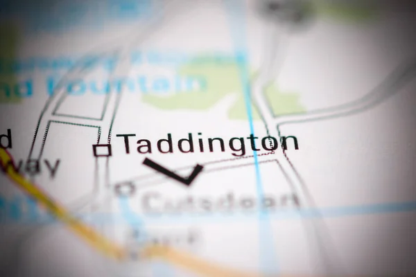 タディントン 地理地図上のイギリス — ストック写真