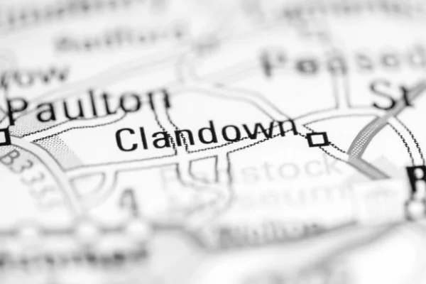 クランドダウン 地理地図上のイギリス — ストック写真