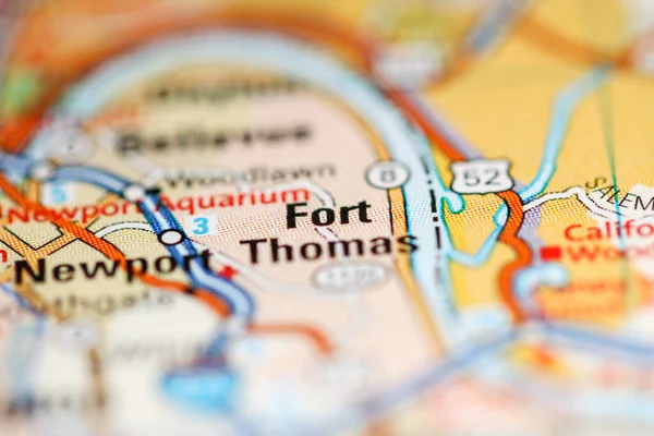 Fort Thomas on a map of the United States of America