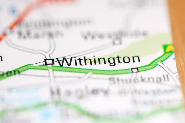 ワイントン 地理地図上のイギリス — ストック写真