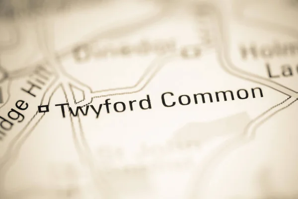 Twyford Common United Kingdom Geographical Map — 图库照片