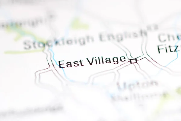 East Village. United Kingdom on a geography map