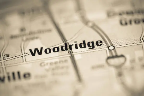Woodridge Mapa Dos Estados Unidos América — Fotografia de Stock