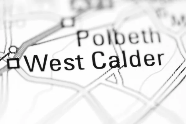 イギリスの地理地図上の西カルダー — ストック写真