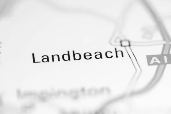 Ландпляж Велика Британія Географічній Карті — стокове фото