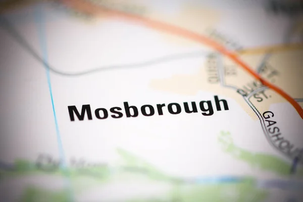 Mosborough Γεωγραφικό Χάρτη Του Ηνωμένου Βασιλείου — Φωτογραφία Αρχείου