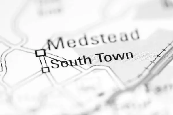 サウスタウン 地理地図上のイギリス — ストック写真
