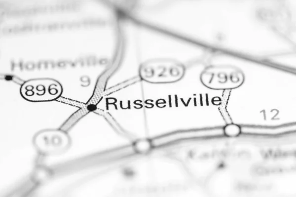 Russellville Pensilvanya Abd Coğrafya Haritasında — Stok fotoğraf
