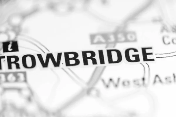 Trowbridge United Kingdom Geographical Map — 图库照片